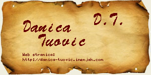 Danica Tuović vizit kartica